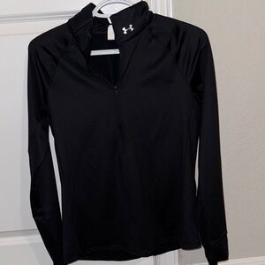 Under Armour Black Women's Athletic Half-Zip Pullover